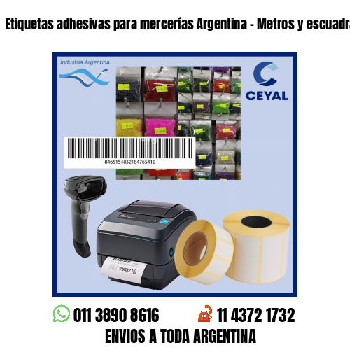 Etiquetas adhesivas para mercerías Argentina – Metros y escuadras
