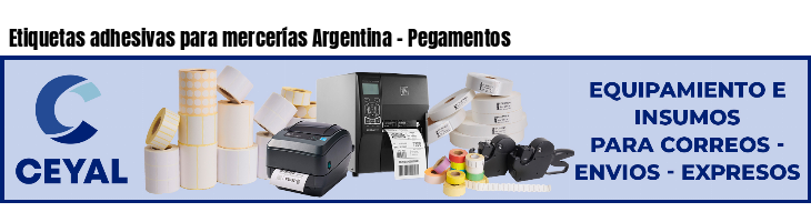 Etiquetas adhesivas para mercerías Argentina - Pegamentos