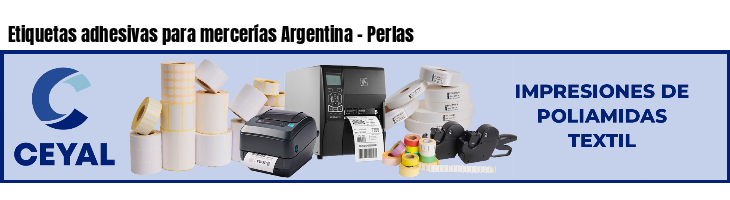 Etiquetas adhesivas para mercerías Argentina - Perlas