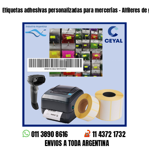 Etiquetas adhesivas personalizadas para mercerías – Alfileres de gancho