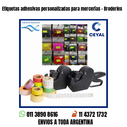 Etiquetas adhesivas personalizadas para mercerías – Broderies
