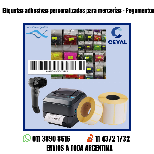 Etiquetas adhesivas personalizadas para mercerías – Pegamentos