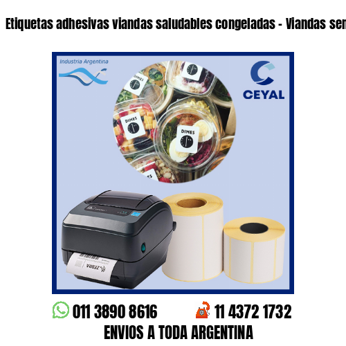 Etiquetas adhesivas viandas saludables congeladas – Viandas semanales