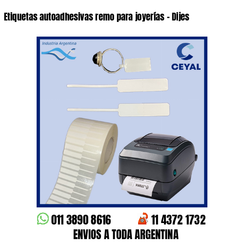 Etiquetas autoadhesivas remo para joyerías – Dijes