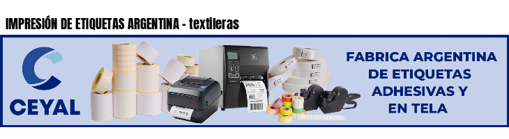 IMPRESIÓN DE ETIQUETAS ARGENTINA - textileras