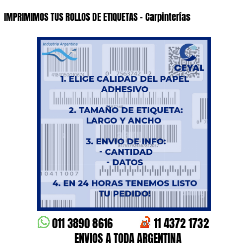 IMPRIMIMOS TUS ROLLOS DE ETIQUETAS – Carpinterías