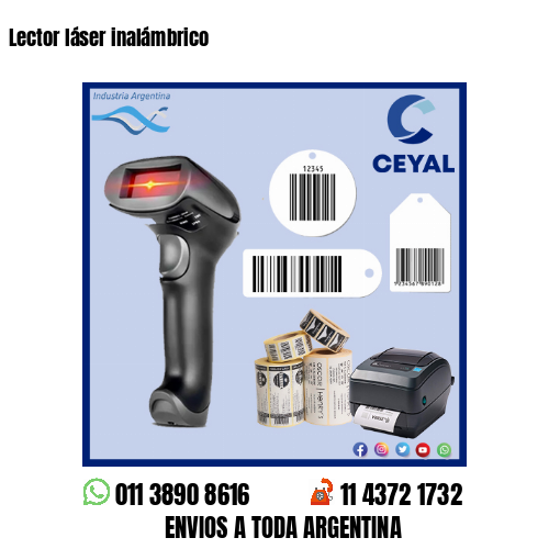Lector láser inalámbrico