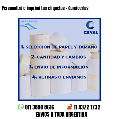 Personalizá e imprimí tus etiquetas – Carnicerías