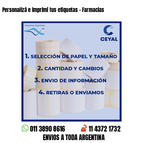 Personalizá e imprimí tus etiquetas – Farmacias