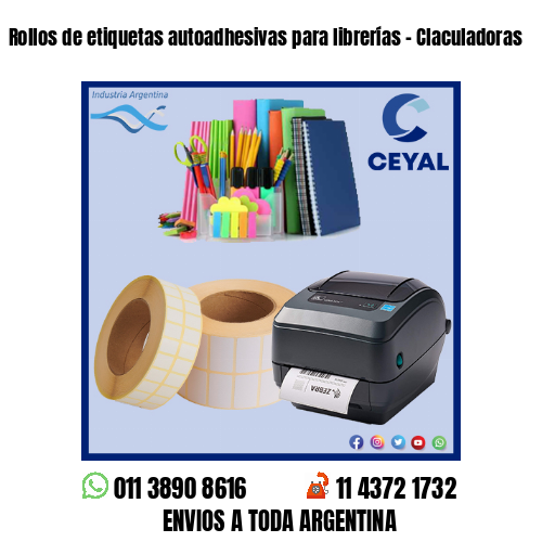 Rollos de etiquetas autoadhesivas para librerías – Claculadoras