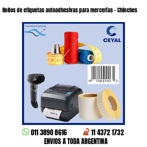 Rollos de etiquetas autoadhesivas para mercerías – Chinches