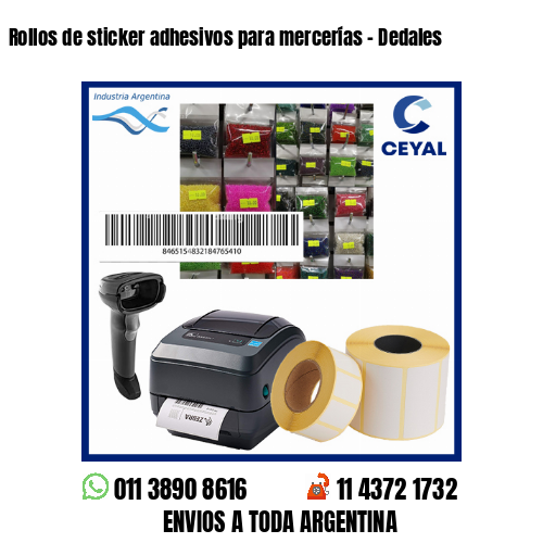 Rollos de sticker adhesivos para mercerías – Dedales