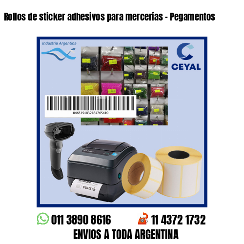 Rollos de sticker adhesivos para mercerías – Pegamentos