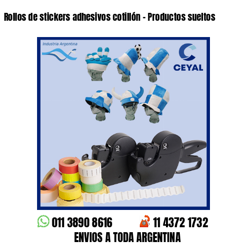 Rollos de stickers adhesivos cotillón – Productos sueltos