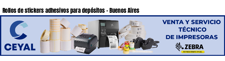 Rollos de stickers adhesivos para depósitos - Buenos Aires