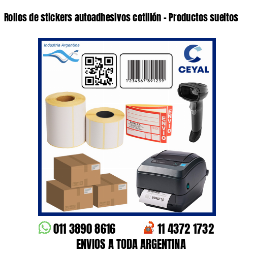 Rollos de stickers autoadhesivos cotillón – Productos sueltos