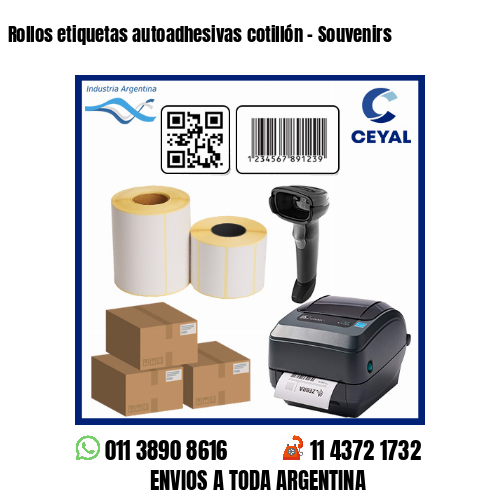 Rollos etiquetas autoadhesivas cotillón – Souvenirs