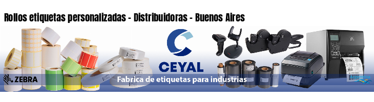 Rollos etiquetas personalizadas - Distribuidoras - Buenos Aires
