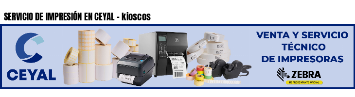 SERVICIO DE IMPRESIÓN EN CEYAL - kioscos