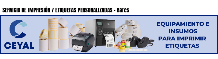 SERVICIO DE IMPRESIÓN / ETIQUETAS PERSONALIZADAS - Bares