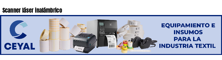 Scanner láser inalámbrico