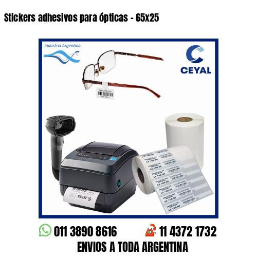 Stickers adhesivos para ópticas – 65×25