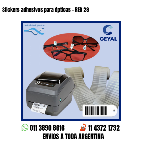 Stickers adhesivos para ópticas – RED 28