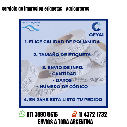 servicio de impresion etiquetas – Agricultores