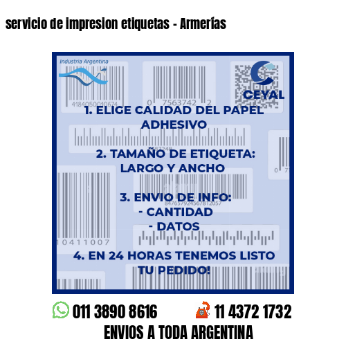 servicio de impresion etiquetas – Armerías