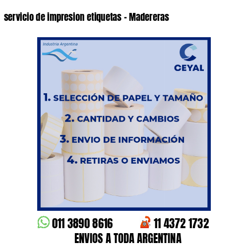 servicio de impresion etiquetas – Madereras