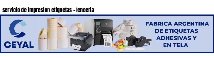servicio de impresion etiquetas - lenceria