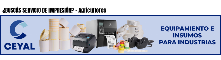 ¿BUSCÁS SERVICIO DE IMPRESIÓN? - Agricultores
