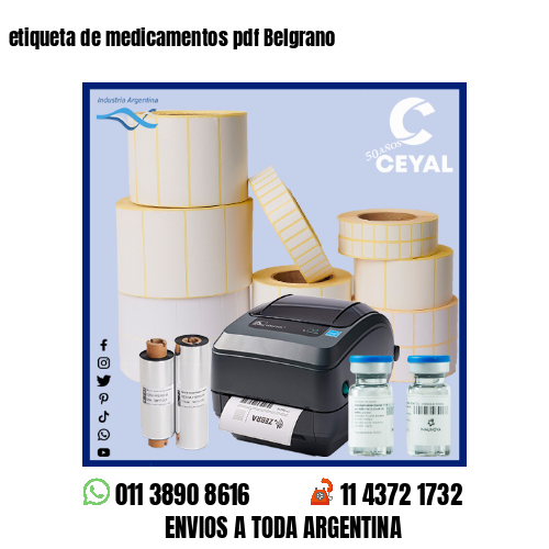 etiqueta de medicamentos pdf Belgrano