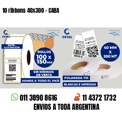 10 ribbons 40x300 - CABA