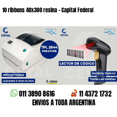 10 ribbons 40x300 resina - Capital Federal
