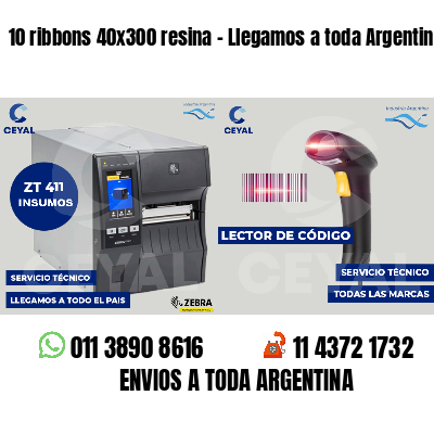10 ribbons 40x300 resina - Llegamos a toda Argentina