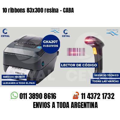 10 ribbons 83x300 resina - CABA
