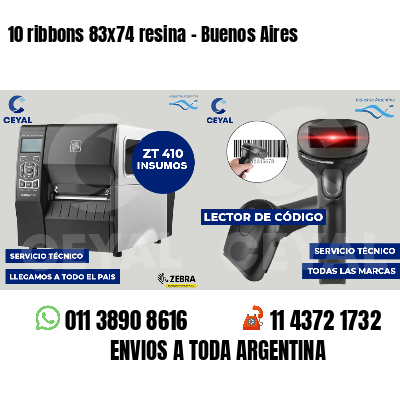 10 ribbons 83x74 resina - Buenos Aires