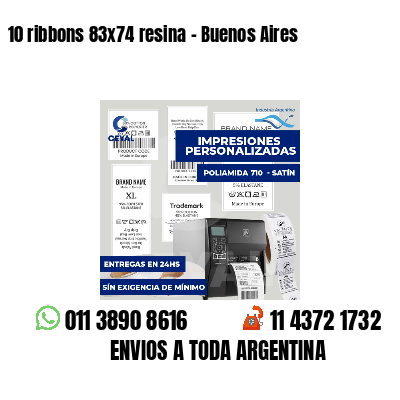 10 ribbons 83x74 resina - Buenos Aires