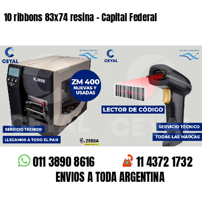 10 ribbons 83x74 resina - Capital Federal
