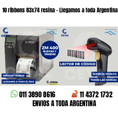 10 ribbons 83x74 resina - Llegamos a toda Argentina