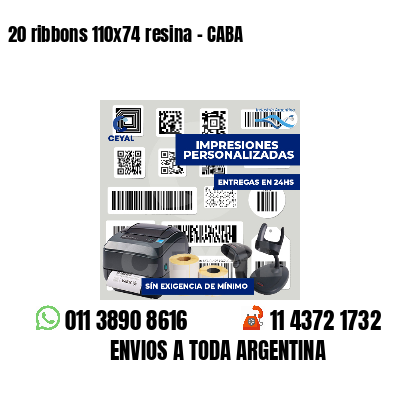 20 ribbons 110x74 resina - CABA