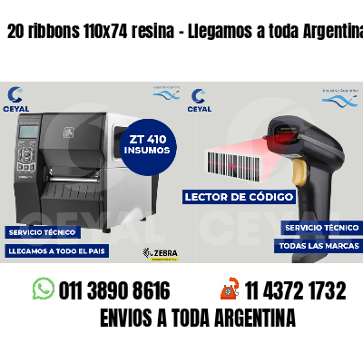 20 ribbons 110x74 resina - Llegamos a toda Argentina