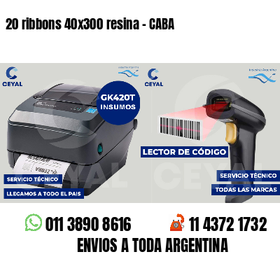 20 ribbons 40x300 resina - CABA