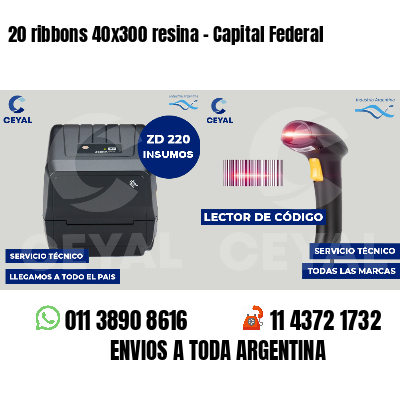 20 ribbons 40x300 resina - Capital Federal