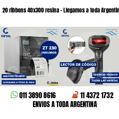 20 ribbons 40x300 resina - Llegamos a toda Argentina