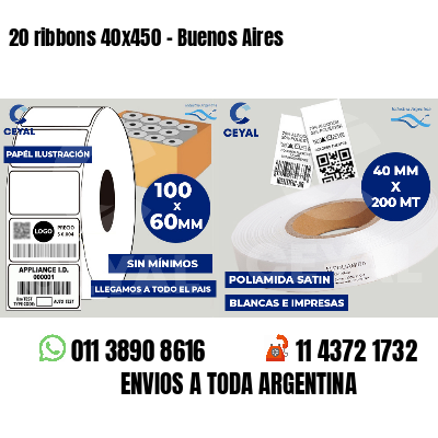 20 ribbons 40x450 - Buenos Aires