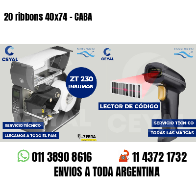 20 ribbons 40x74 - CABA