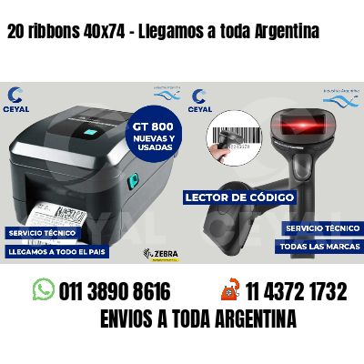 20 ribbons 40x74 - Llegamos a toda Argentina