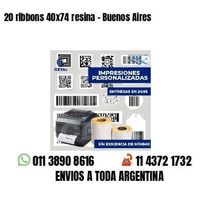 20 ribbons 40x74 resina - Buenos Aires